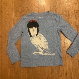 Crewcuts long sleeve snowy owl t age 6-7